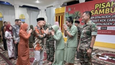 Pergantian Komandan Kodim 0114/Aceh Jaya, Bupati Safwandi Serukan Kolaborasi Jaga Keamanan Daerah