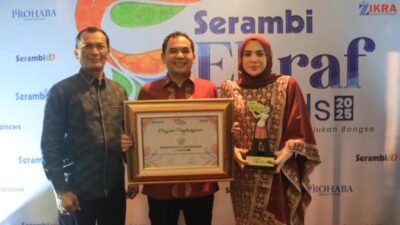 Wali Kota Lhokseumawe Raih Serambi Ekraf Awards 2025 Lewat Inovasi Sentral Bordir
