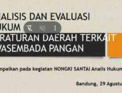Analisi & Evaluasi Hukum Perda Swasembada Pangan Menjadi Tema Nongki Santai Kanwil Kemenkum Jabar Minggu Ini